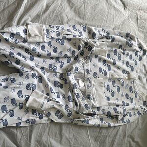 Roller Rabbit Blue and White Pajama Set Soft Cotton Comfort